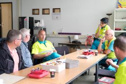 SP Haarlem bij de ambulancepost