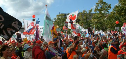 Demonstratie op het Museumplein